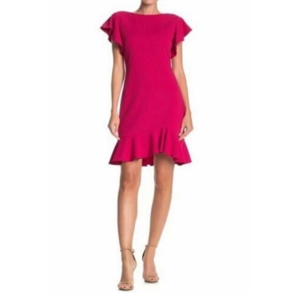 Vince Camuto, hot pink dress